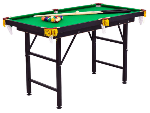 Line on a billiard table marking off the area where play is restricted
